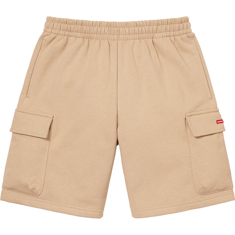 Pantalones Cortos Supreme Small Box Baggy Cargo Sweat Marrones | Supreme 263JJ